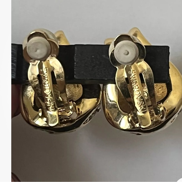 Vintage Swarovski Clip Earrings - Picture 5 of 6